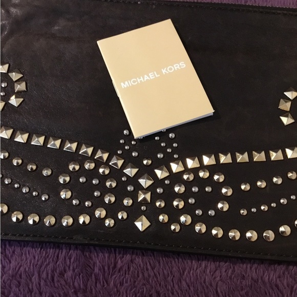 Michael Kors Gold Studded Wristlet - Picture 2 of 10